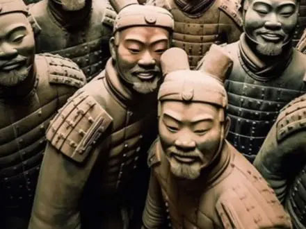 Hầu hết những bức ảnh đều là dạng ảnh selfie của các binh sĩ đất nung