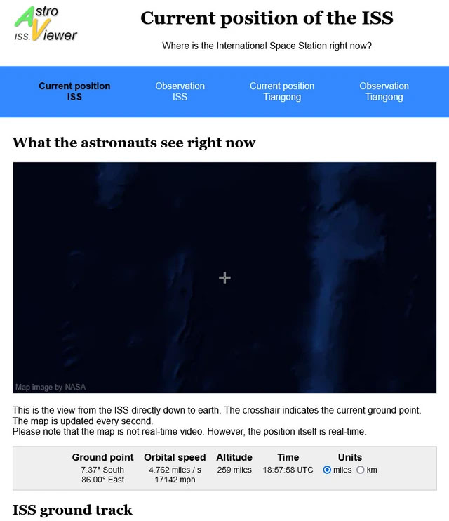 ISS Astro Viewer