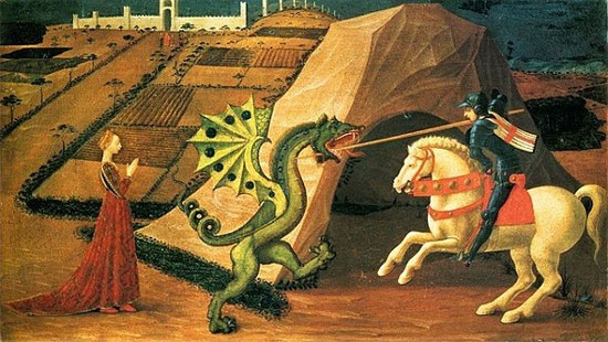 St. George và con Rồng - tranh của danh họa Paolo Uccello,