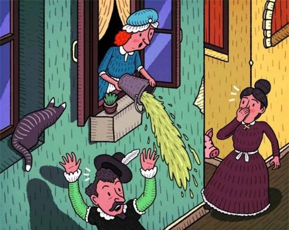Phóng uế đầy đường phố